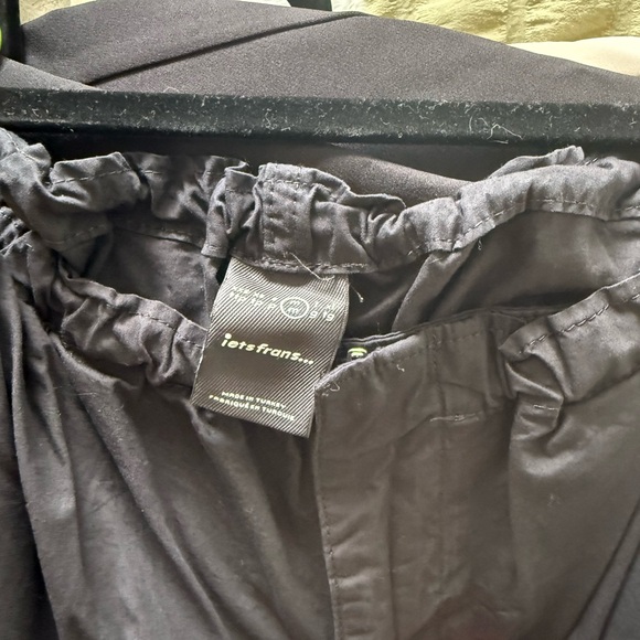 lets Frans Black Elastic Waist Pants w/ Drawstrings - Picture 5 of 6